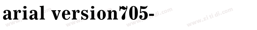 arial version705字体转换